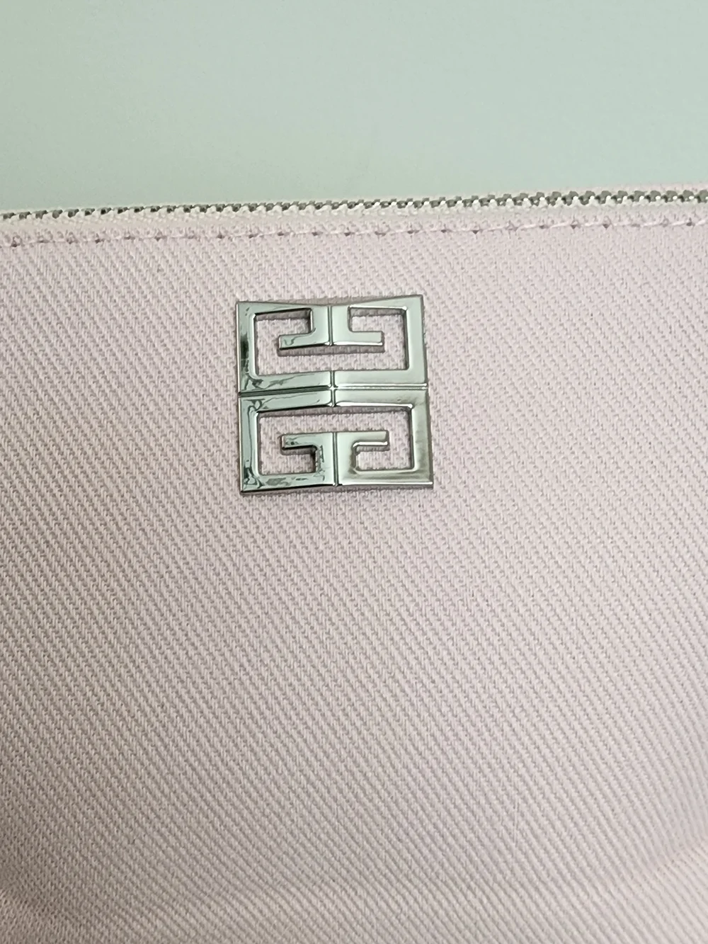 Givenchy Pink Cosmetic Pouch with Silver Hardware